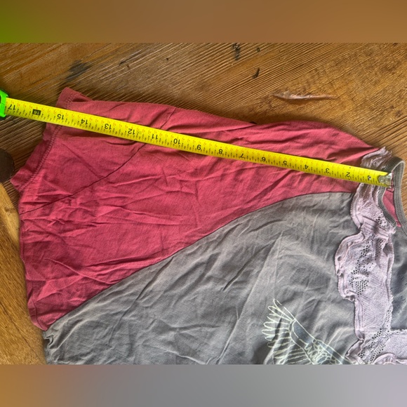 We The Free Brown and Red Long Sleeve Top with Eagle Design - Picture 4 of 4